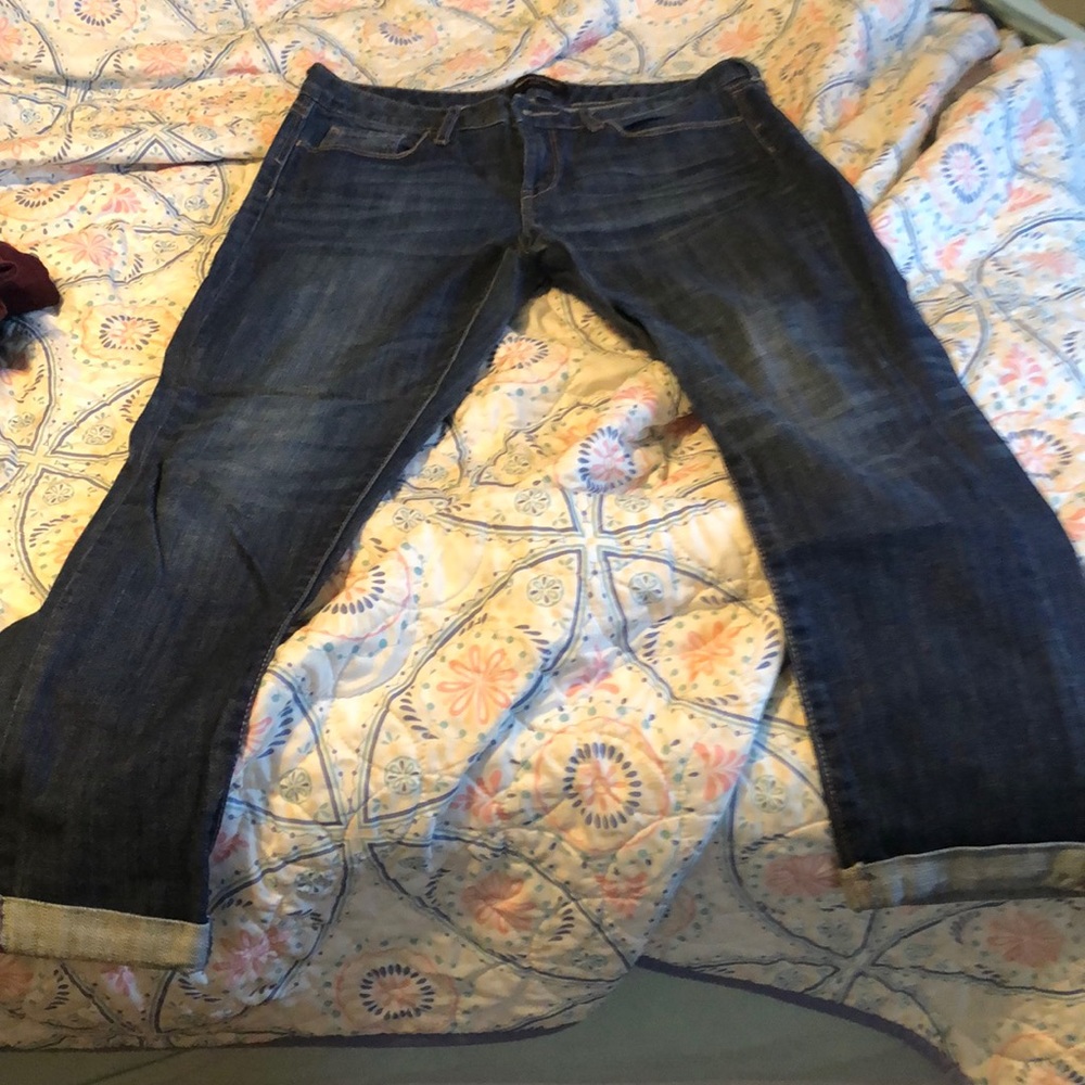 Skinny fit crop jeans size 6